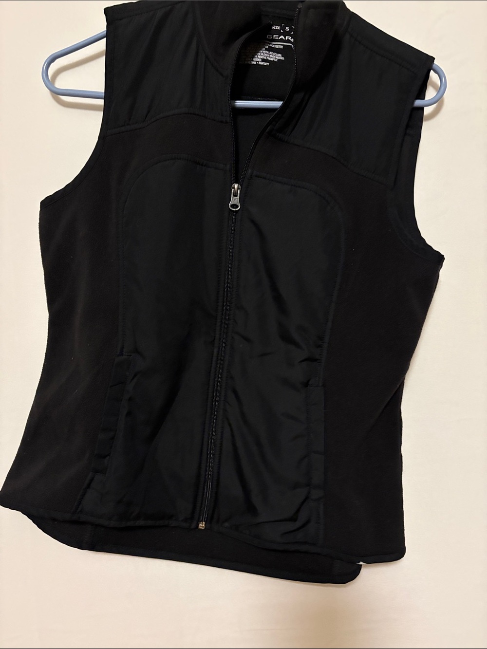 tek gear Black Zip Front Performance Vest
